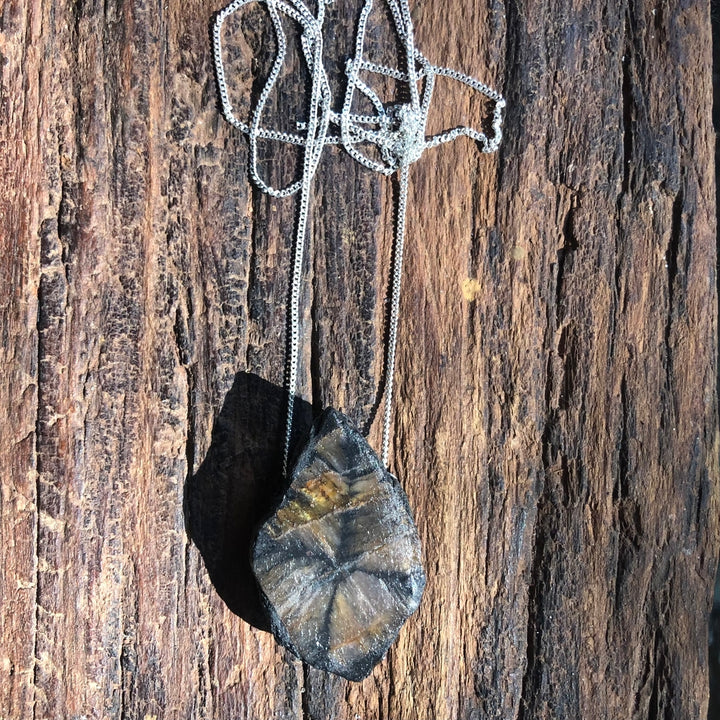Pedra da Cruz - colar longo 80 cm (prata 925)