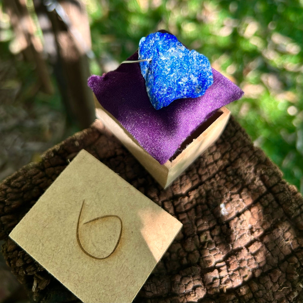 Lápis Lazuli - colar curto 50 cm (prata 925)
