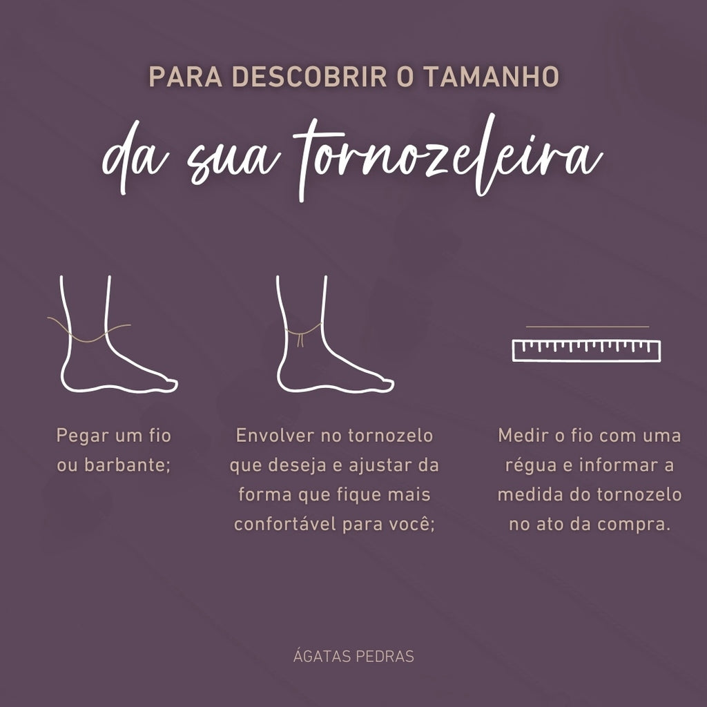 Turmalina Negra - tornozeleira (ouro 18k)