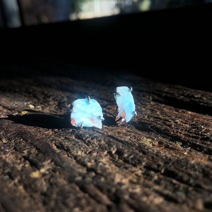 Larimar - brinco (prata 925)