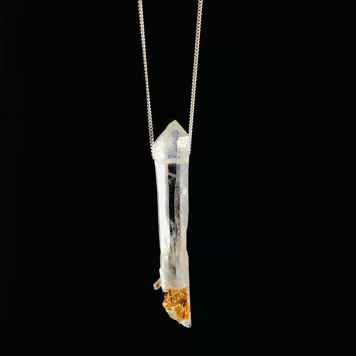 Cristal Mango - colar longo 70 cm (prata 925)