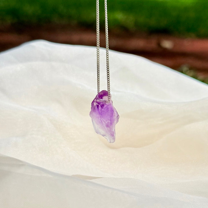 Ametista - colar curto 45 cm (prata 925)