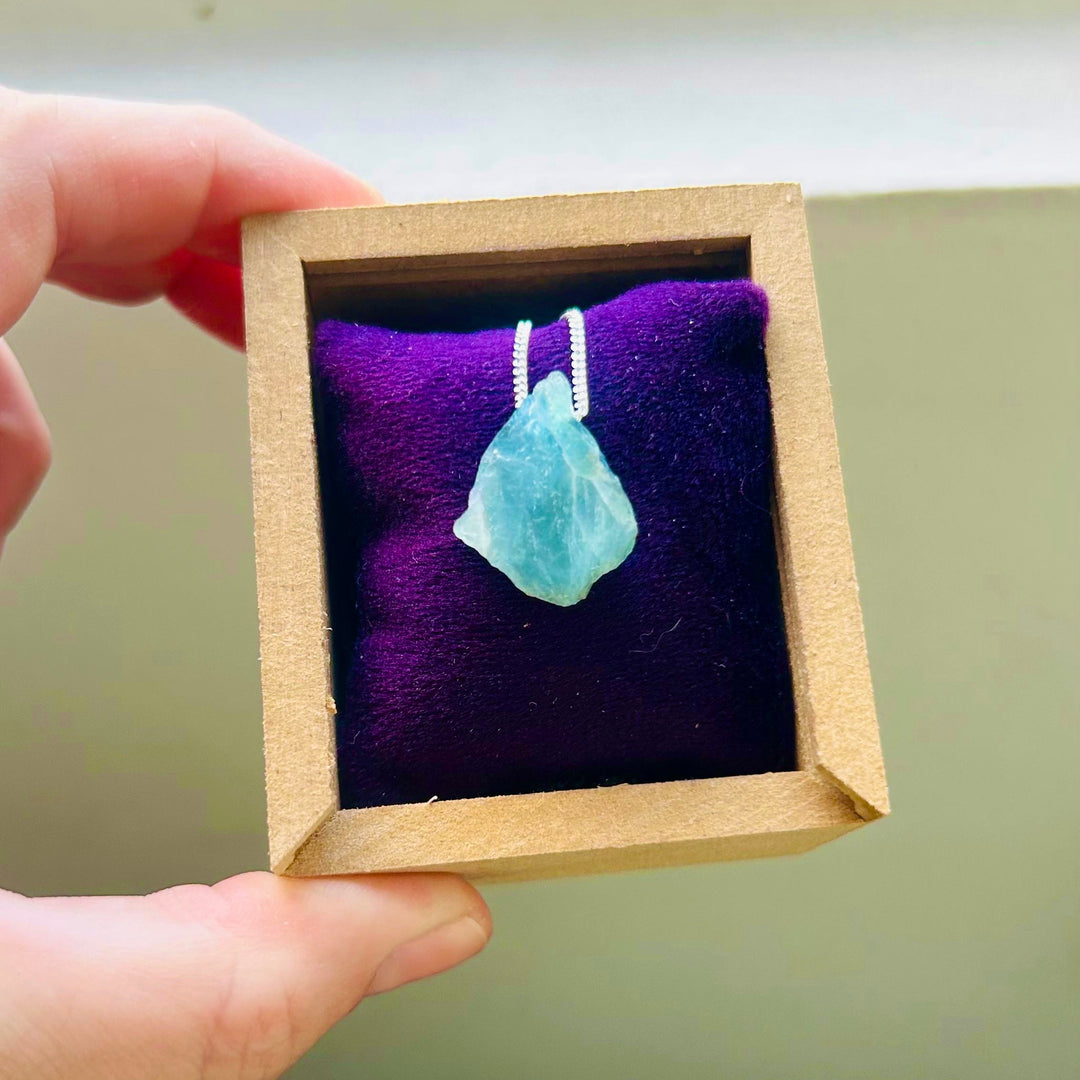 Fluorita Arco-Íris - colar 40 cm (prata 925)