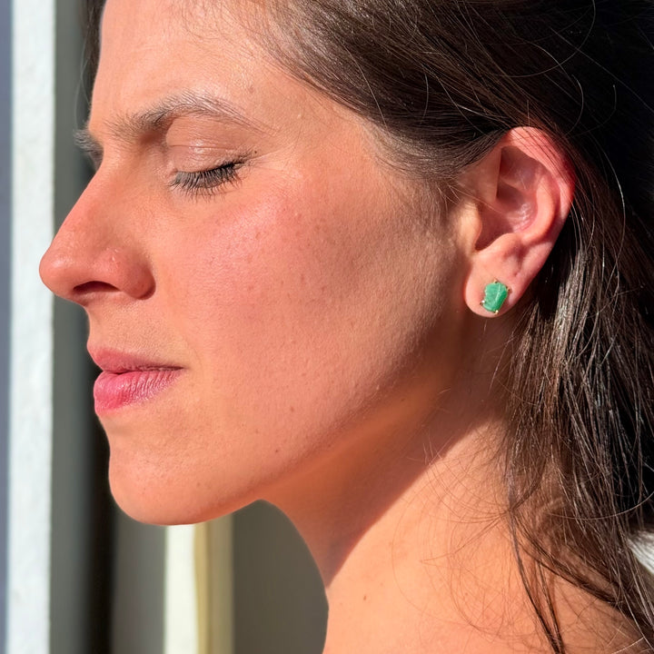 Esmeralda - brinco (ouro 18k)