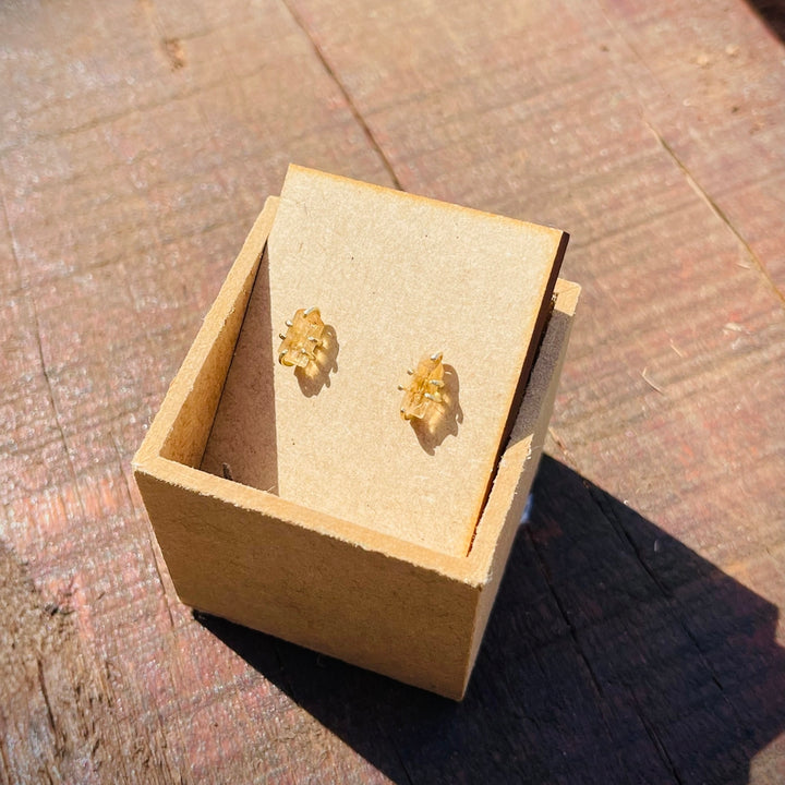 Topázio Imperial - brinco (ouro 18k)