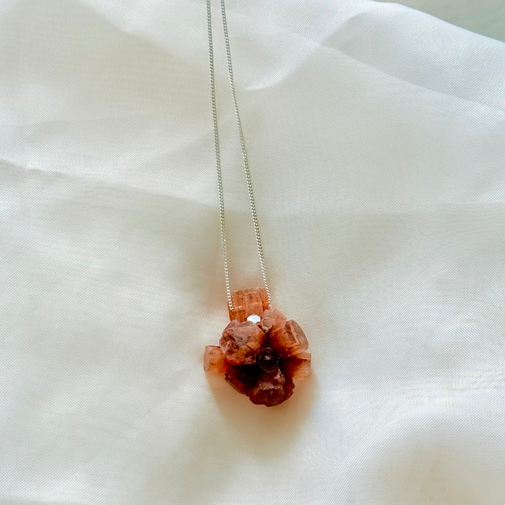 Aragonita - colar curto 60 cm (prata 925)