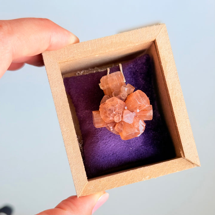 Aragonita - colar curto 60 cm (prata 925)