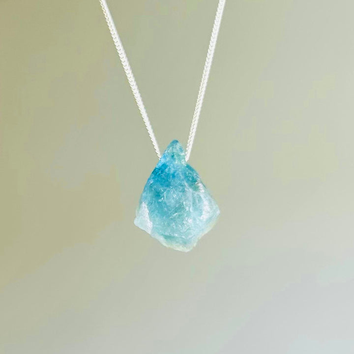 Fluorita Arco-Íris - colar 40 cm (prata 925)