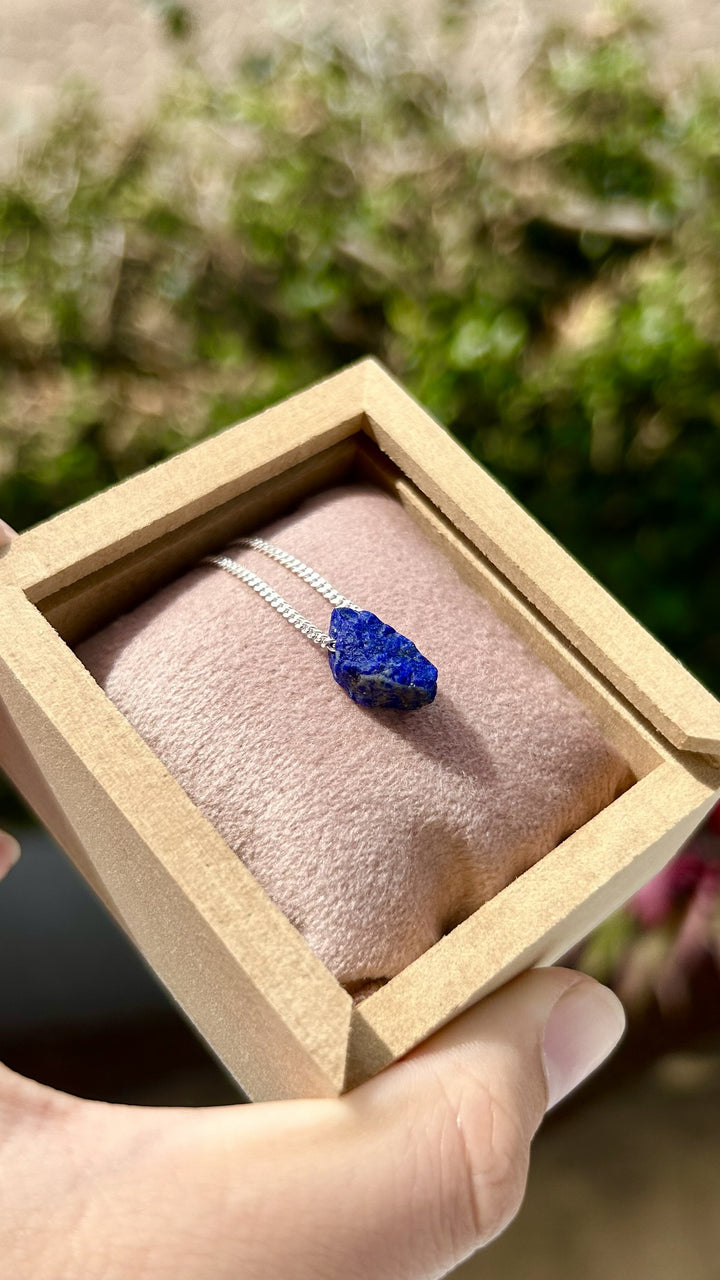 Lápis Lazuli - colar curto 40 cm (prata 925)
