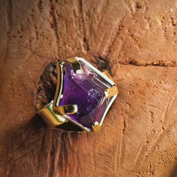 Ametista - anel (ouro 18k)